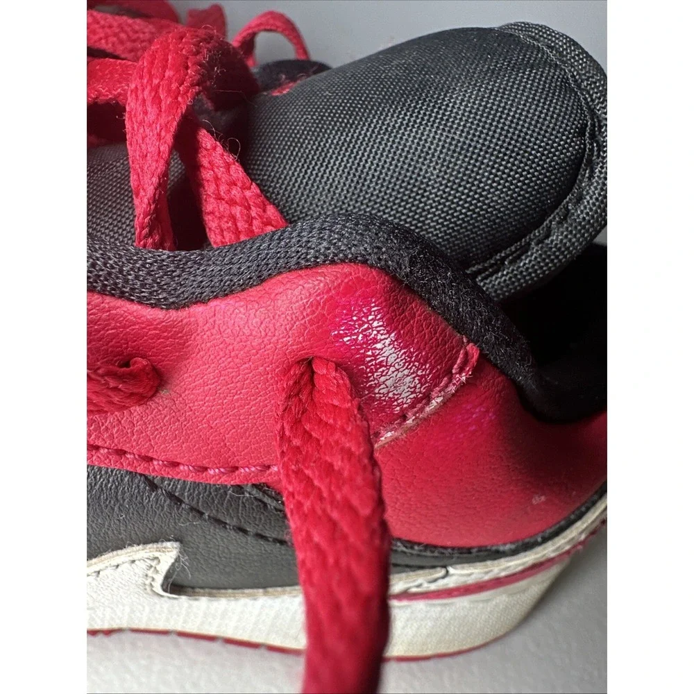 Nike Boys‎ Air Jordan 1 Low 553560-061 Red Casual Shoes Sneakers Size 6.5Y